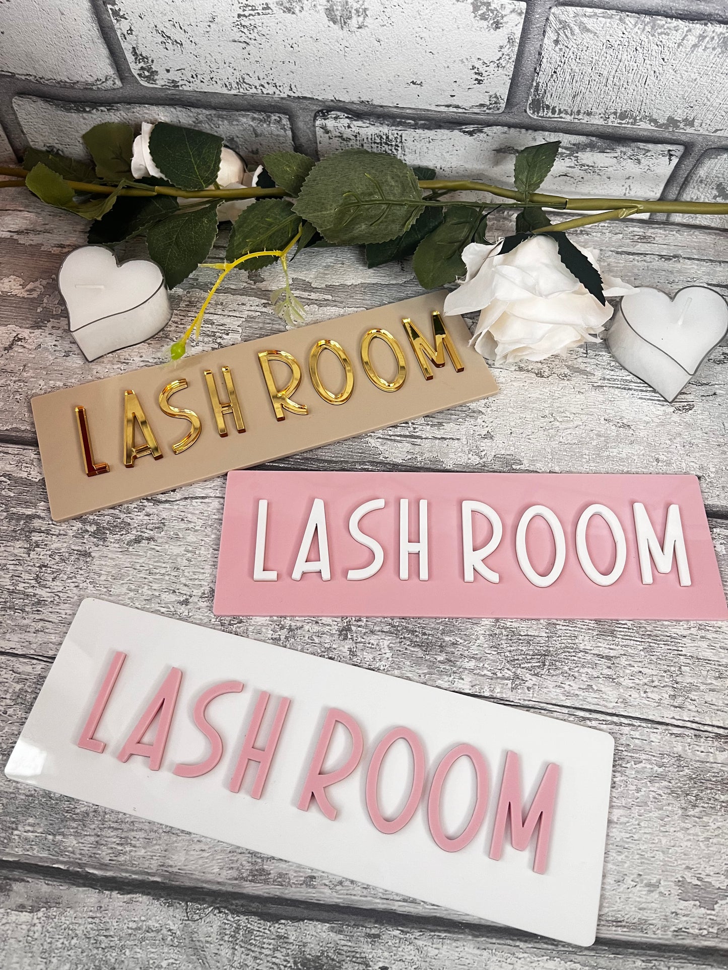 3d lash room acrylic sign, beauty room signage, business signage, salon decor, eyelash gift